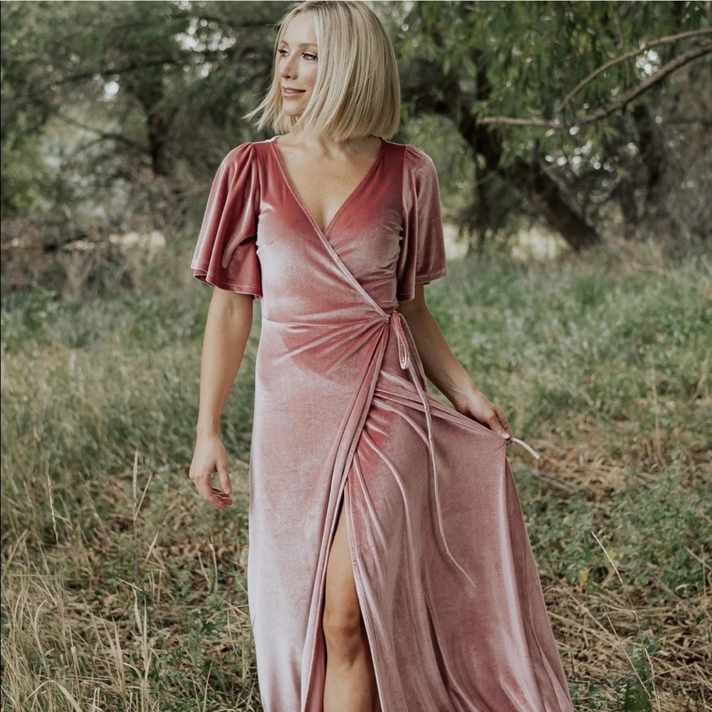 Baltic Born velvet maxi dress